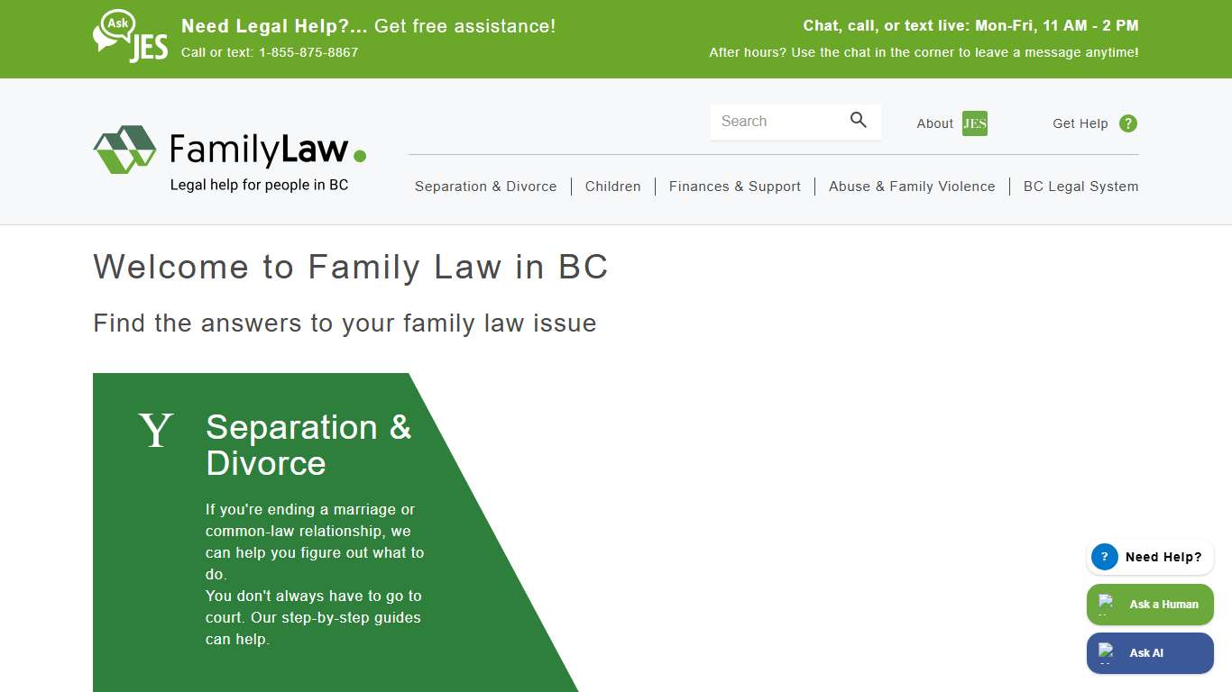 Welcome to Family Law in BC Family Law in BC